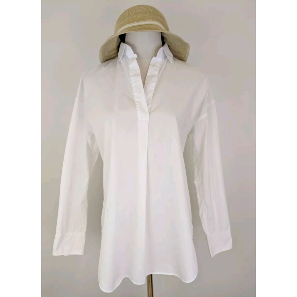 NEW with Tags Uniqlo Extra Fine 100% Cotton Collared Top XS